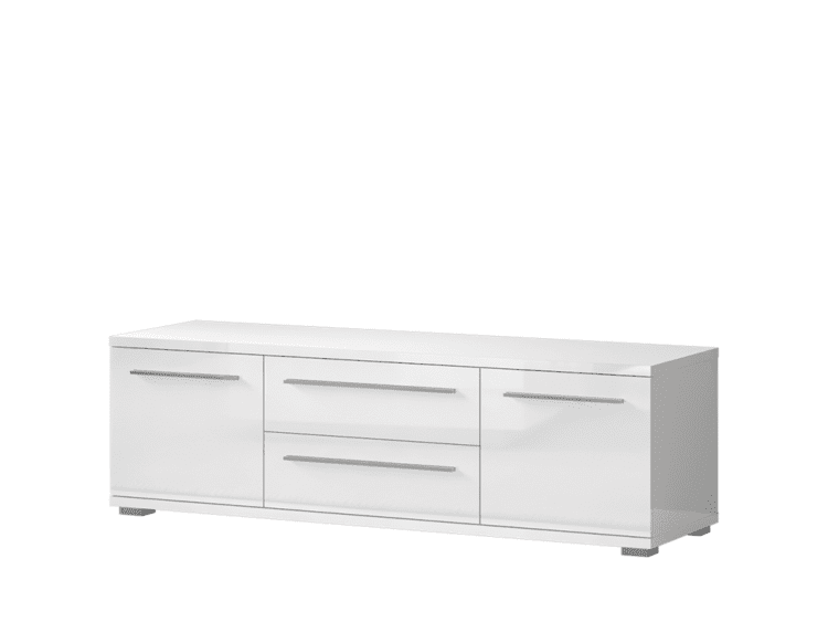 Tv komoda TV150-2K2F - Bela lak