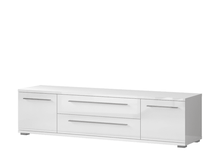 Tv komoda TV180-2K2FV - Bela lak