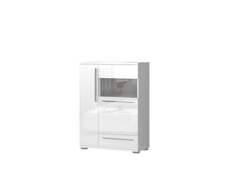 Vitrina V90-2KS1F - Bela lak