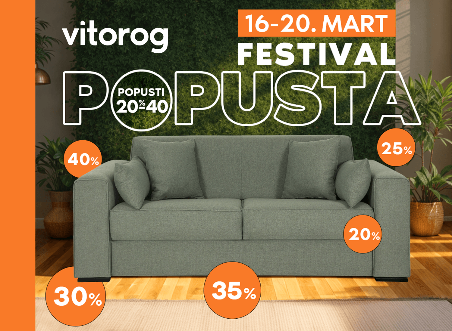 FESTIVAL POPUSTA – od 20% do 40%