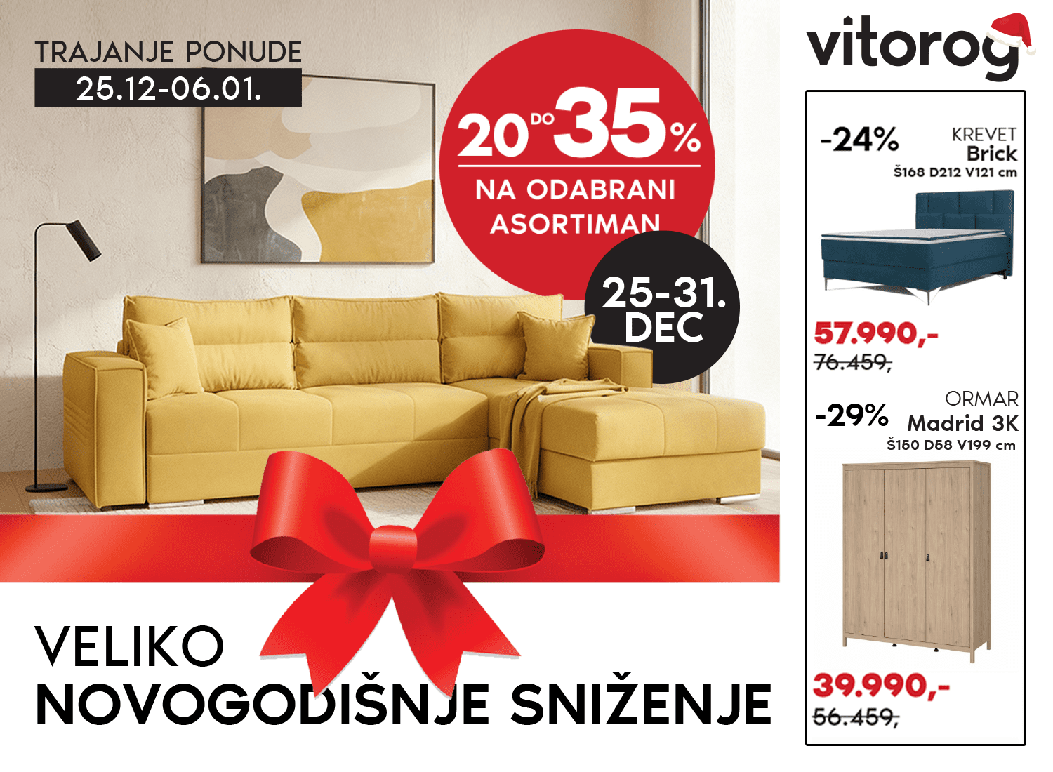 Veliko novogodišnje sniženje u Vitorogu!