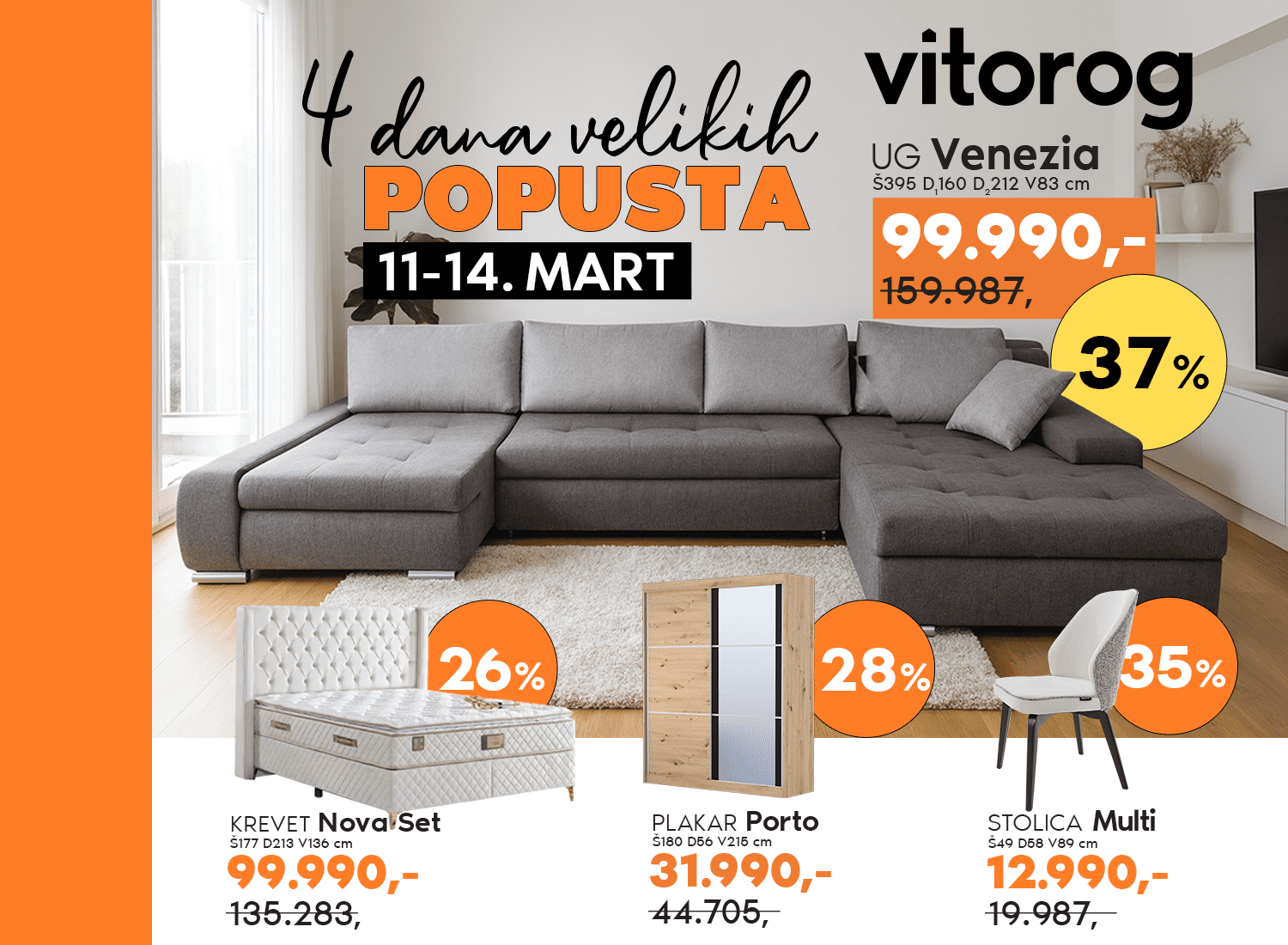 4 DANA VELIKIH POPUSTA u Vitorogu!